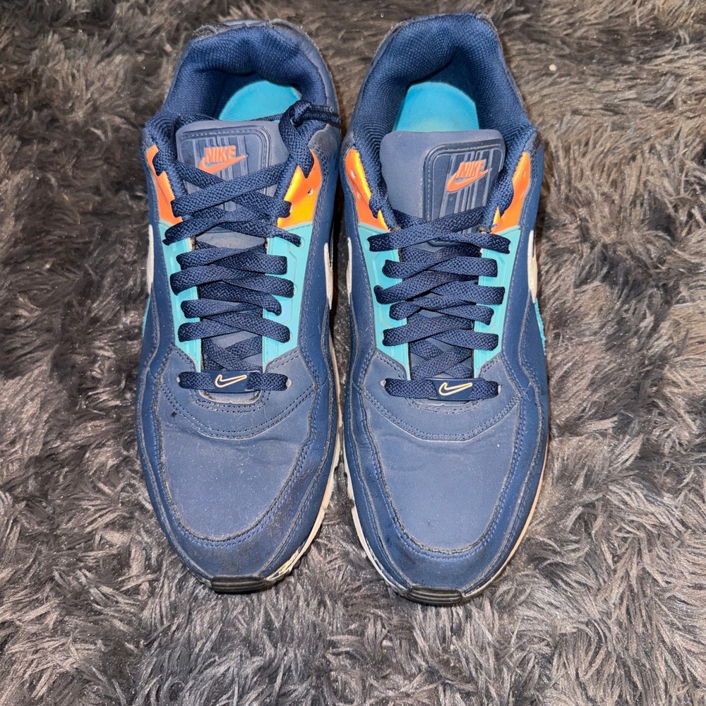 Nike Air Max LTD 2 Size 12 Blue Teal Orange Mens Running Shoes 633674-416